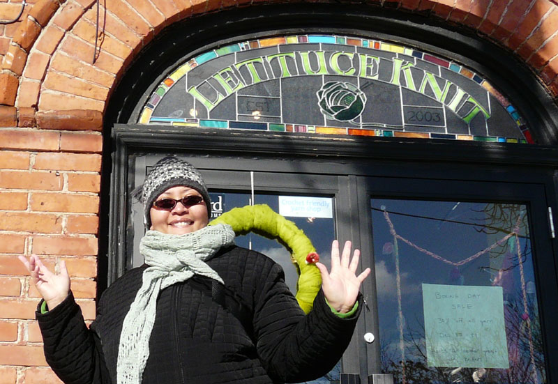 KB at Lettuce Knit