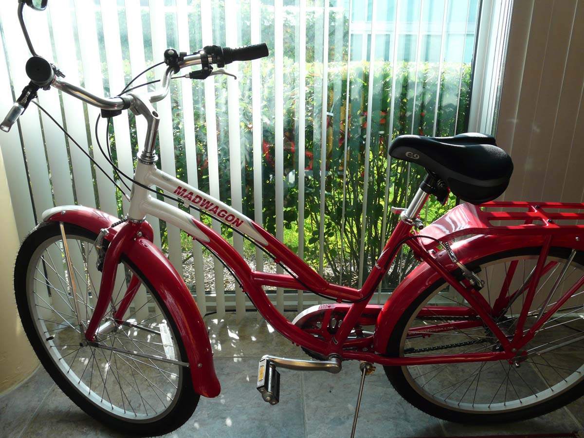 Madwagon retro red bike