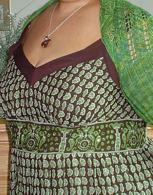 Me in green Mia shrug