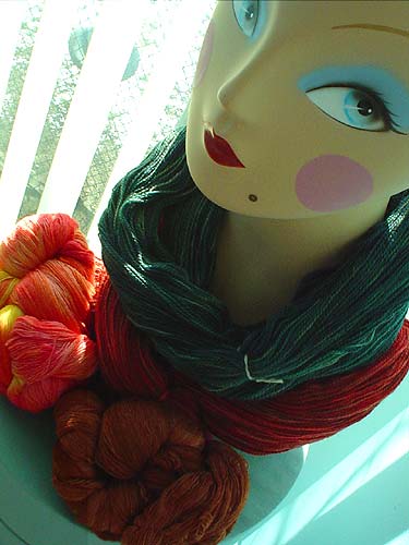 Mimi, modeling yarn