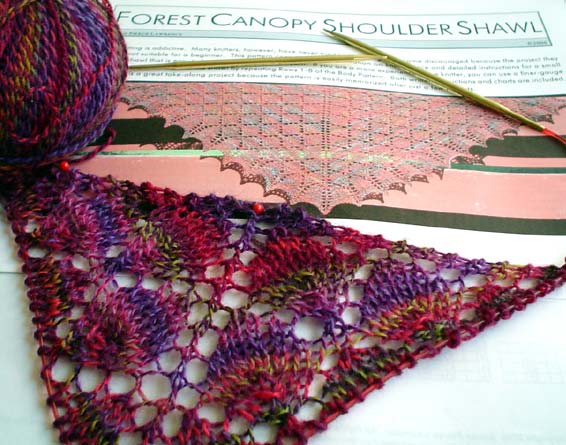 Forest Canopy shawl
