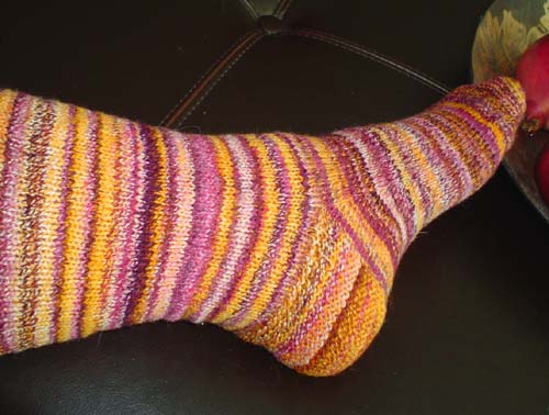 finished wild thing sock