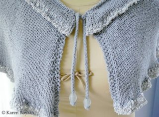 Ruffled Collar Capelet